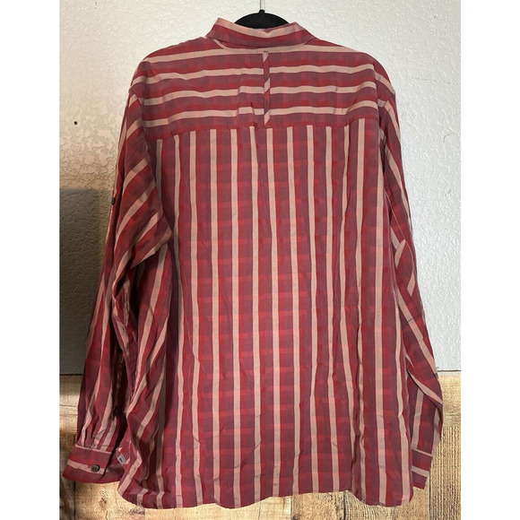 Rei Adventures Microcheck Long Sleeve Button Up Mens XL Outdoors Camping Hiking - Picture 3 of 10